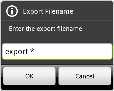 export name