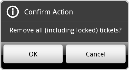 clear tickets dialog